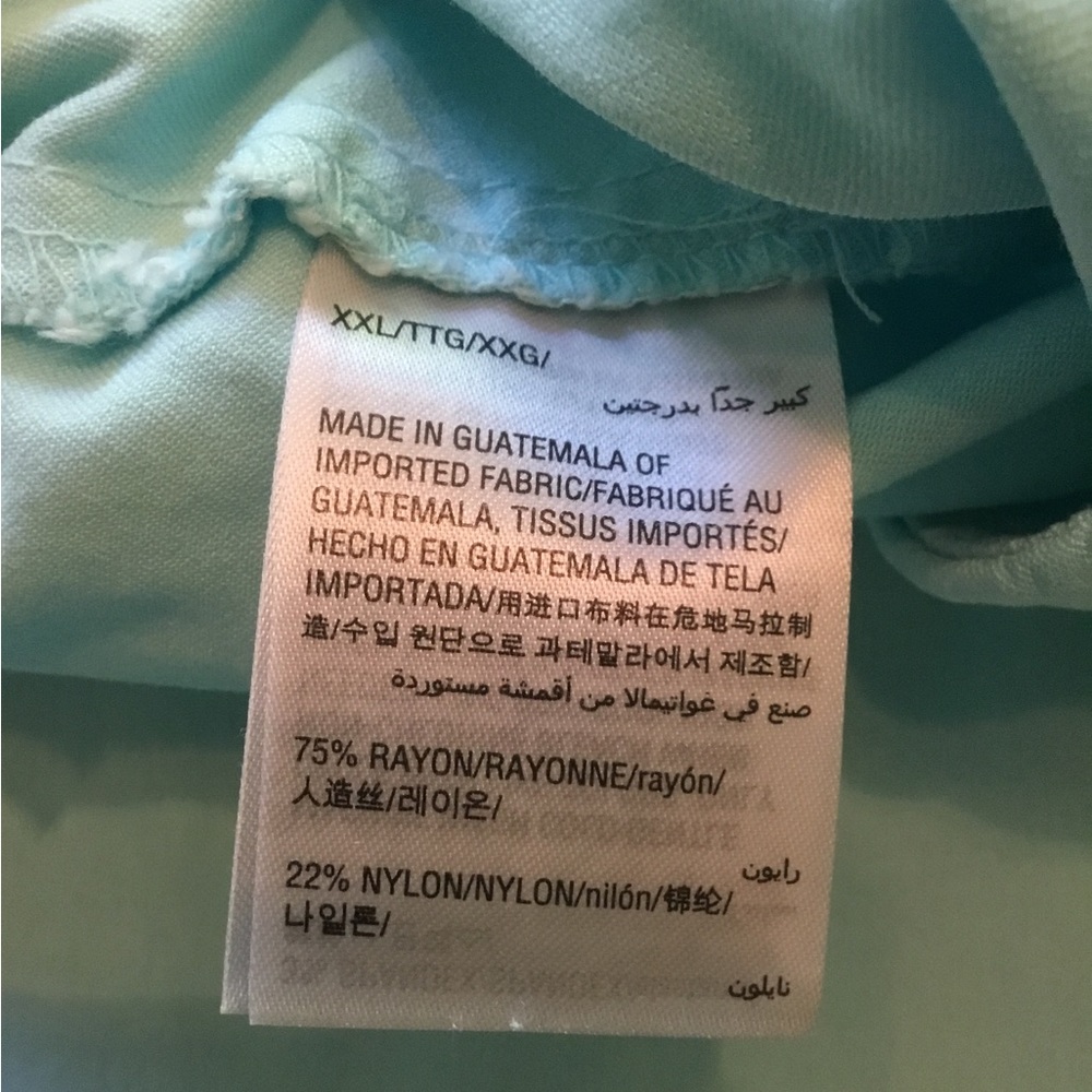 JM COLLECTION CAPRIS XXL Aqua Very good condition. cute details on cuff. - Picture 4 of 8